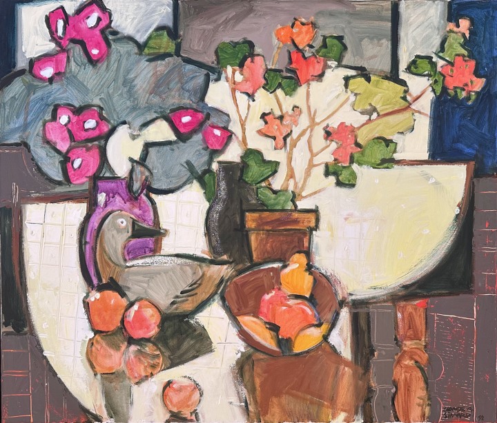 Claude A. Simard, Still Life with Flowers, 1992