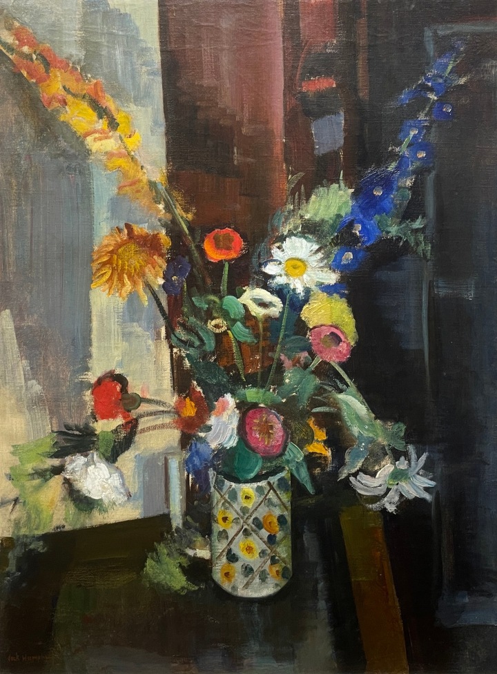 Jack Humphrey Still Life with Flowers Oil on canvas 31 x 23 1/2 in 78.7 x 59.7 cm