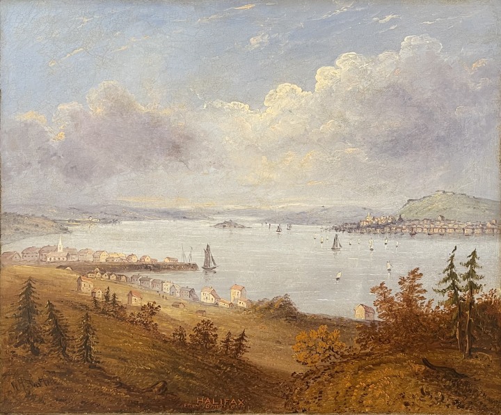 William Henry Bartlett Halifax from Dartmouth, 1838 (circa) Oil on canvas 19.5 x 23.5 in 49.5 x 59.7 cm