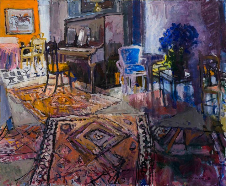 Molly Lamb Bobak Interior with Piano, 1991 Oil on canvas 39 3/4 x 47 7/8 in 101 x 121.5 cm