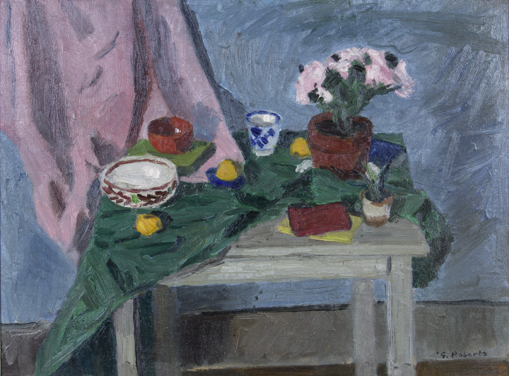 Goodridge Roberts Still Life and Table, 1954 (circa) Oil on masonite 22 1/2 x 30 in 57.1 x 76.2 cm