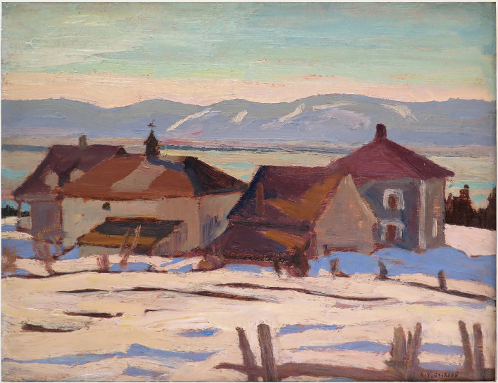 A.Y. Jackson Port Joli, Que, 1927 (circa) Oil on panel 8 1/8 x 10 in 20.5 x 25.4 cm