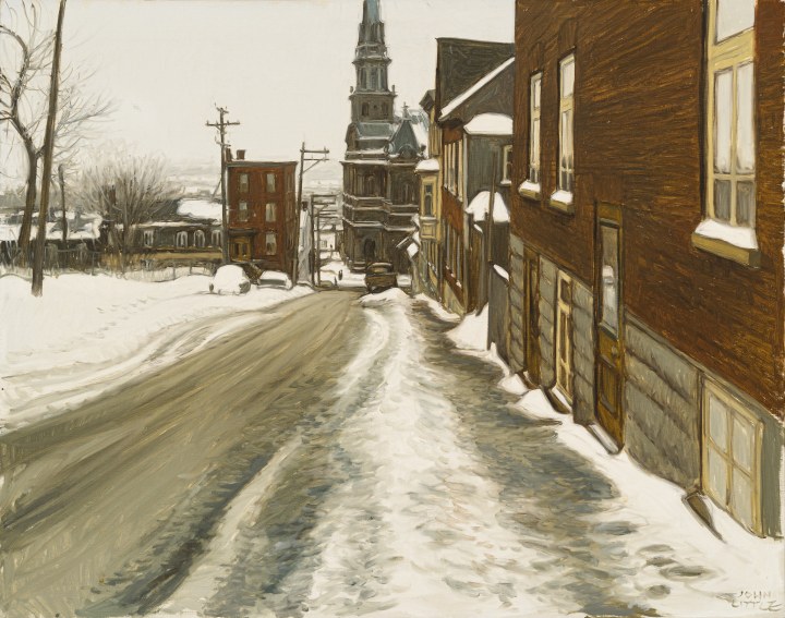 John Little Côte Claire-Fontaine, Église St. Jean-Baptiste, Québec, 1981 Oil on canvas 24 x 30 in 61 x 76.2 cm