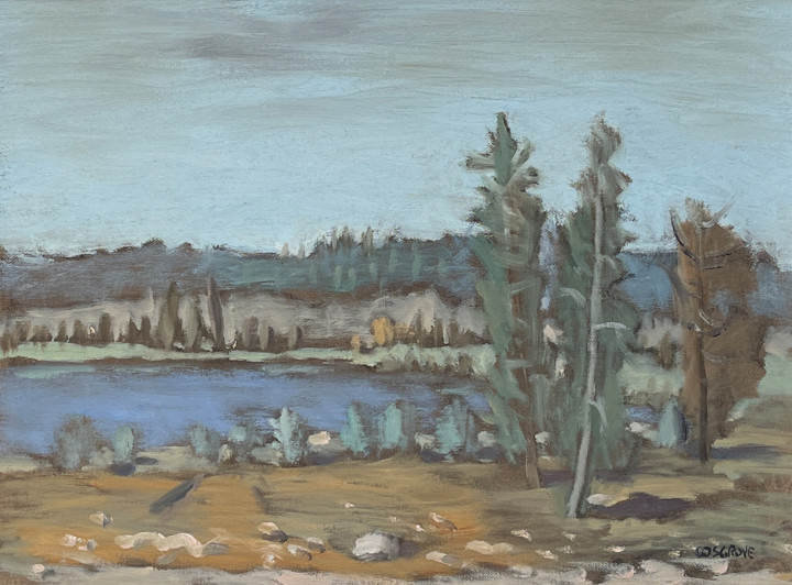 Stanley M. Cosgrove Paysage Oil on panel 12 x 16 in 30.5 x 40.6 cm