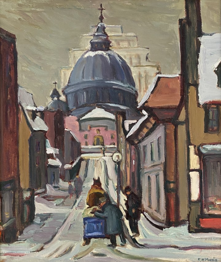 Kathleen M. Morris Looking up Sainte Cecile Street, 1933 (circa) Oil on canvas 21 x 18 in 53.3 x 45.7 cm