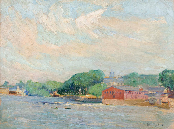 Maurice Cullen Terrebonne, 1915 (circa) Oil on wood panel 10 1/4 x 13 3/4 in 26 x 34.9 cm