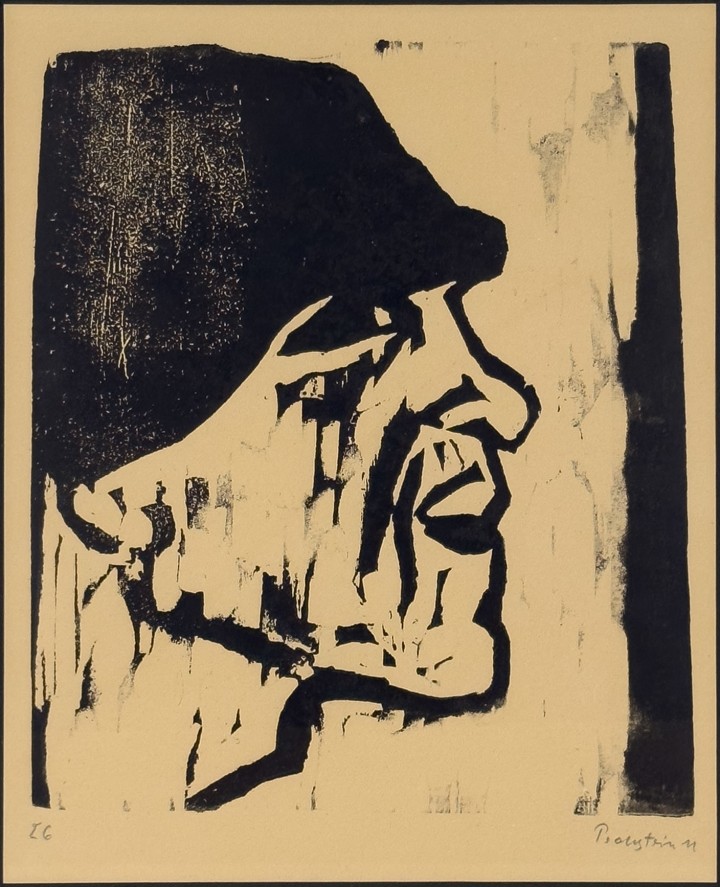 Max Pechstein Head of a Fisherman VII (Fischerkopf VII), 1911 Woodcut print 11 3/8 x 9 1/4 in 29 x 23.5 cm Number 26 in an edition of 100; plus 20 on Japan paper