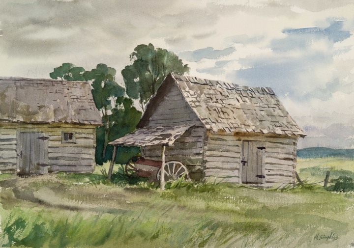 Henry J. Simpkins Birds Hill (Manitoba) Watercolour - Aquarelle 14 1/8 x 20 1/8 in 35.9 x 51 cm