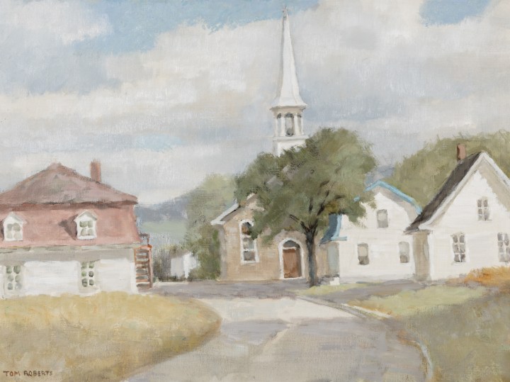 Tom Roberts Midsummer, Ste. Louise Oil on masonite 18 x 24 in 45.7 x 61 cm
