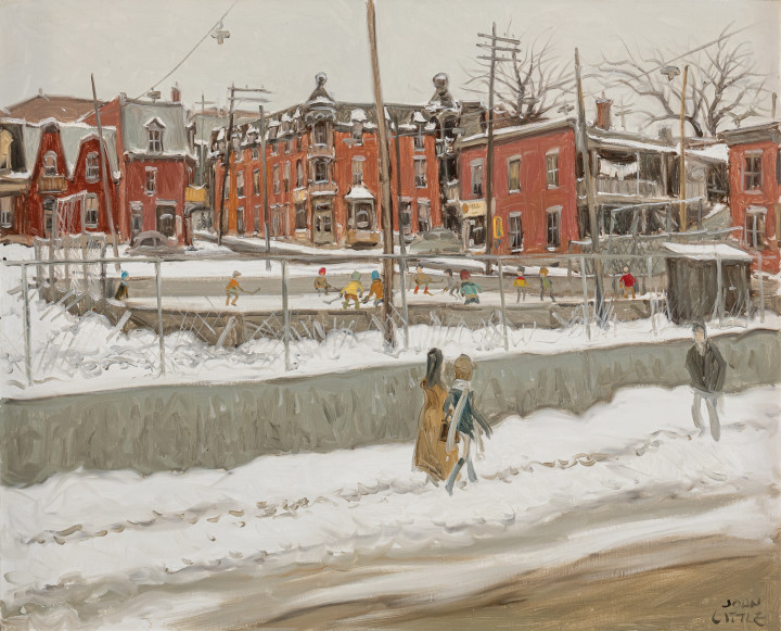 John Little Rue Henri Julien coin Marie Anne, Montreal, 1971 Oil on canvas 24 x 30 in 61 x 76.2 cm