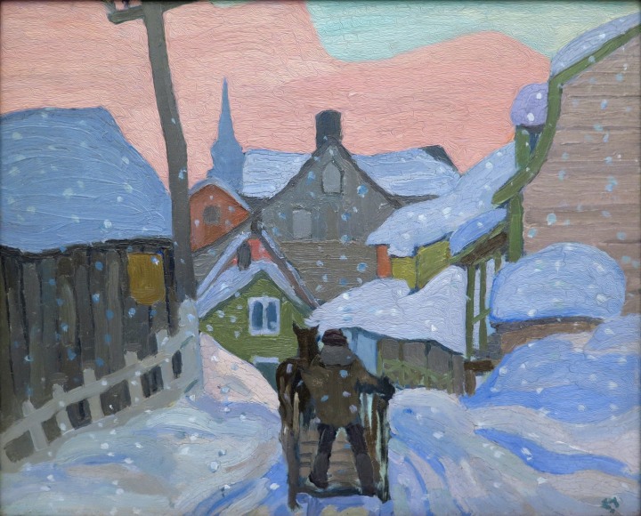 Fig. 1. Edwin Holgate, La Malbaie (Murray Bay), 1926, Oil on panel, 10 1/2 x 12 1/2 in SOLD
