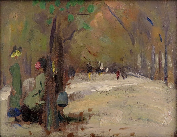 Emily Coonan’s "Sketch" after cleaning and varnish removal