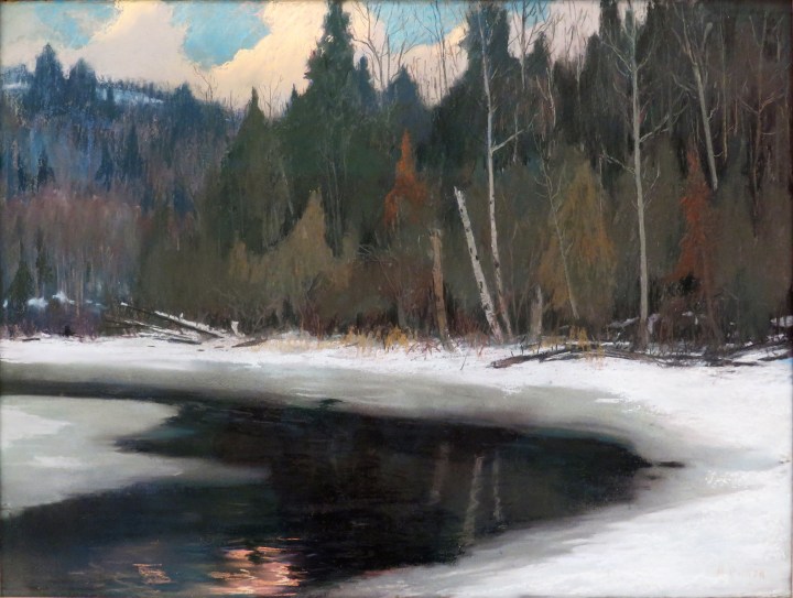 Maurice Cullen, R.C.A. (1866-1934) Twilight in the Laurentians