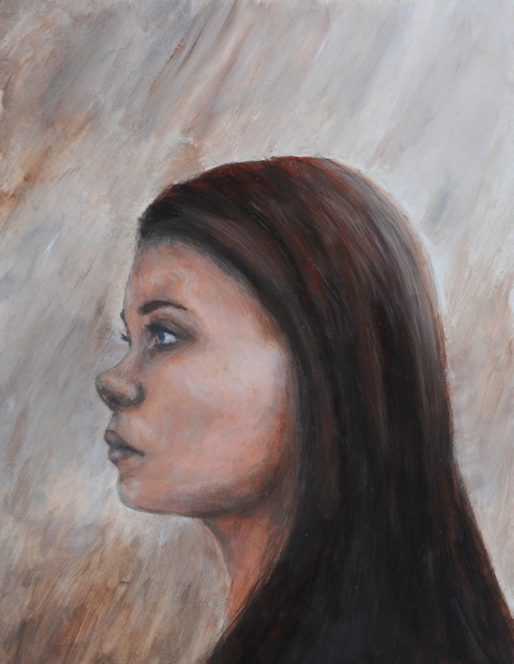 Danova Gardilcic, My Sister, Katina, oils on paper