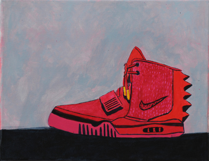 Marcus P, Runners, acrylic on canvas