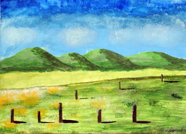 Madison Llano, landscape, acrylic