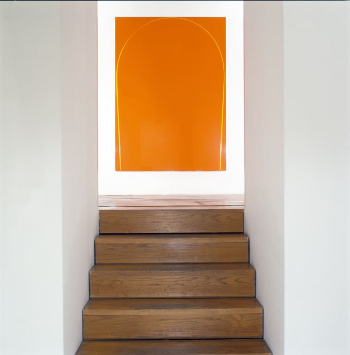 Poured Painting: Orange, Yellow, Orange, 1998