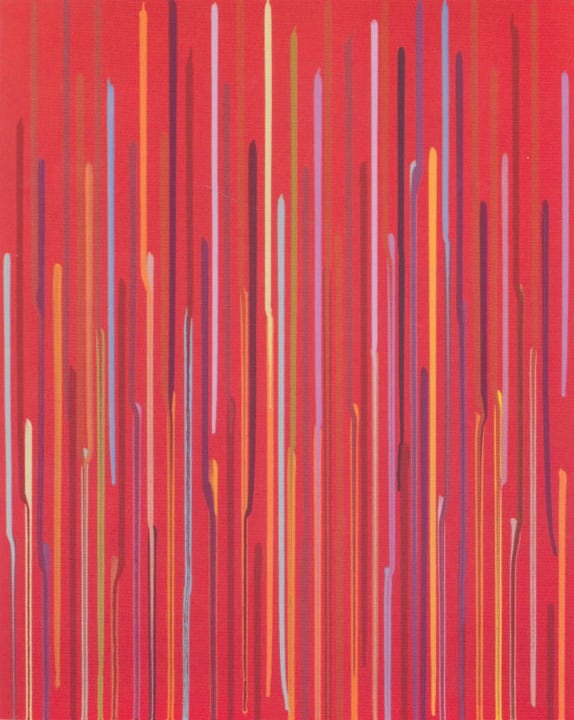 Staggered Lines - Red, 2011