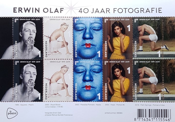 Erwin Olaf's photographs on the Dutch Stamp