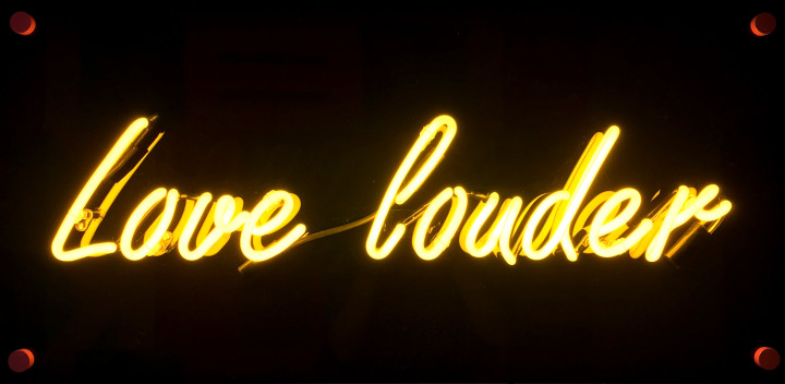 <span class="artist"><strong>Zoe Grace</strong></span>, <span class="title"><em>Love Louder</em>, 2019</span>