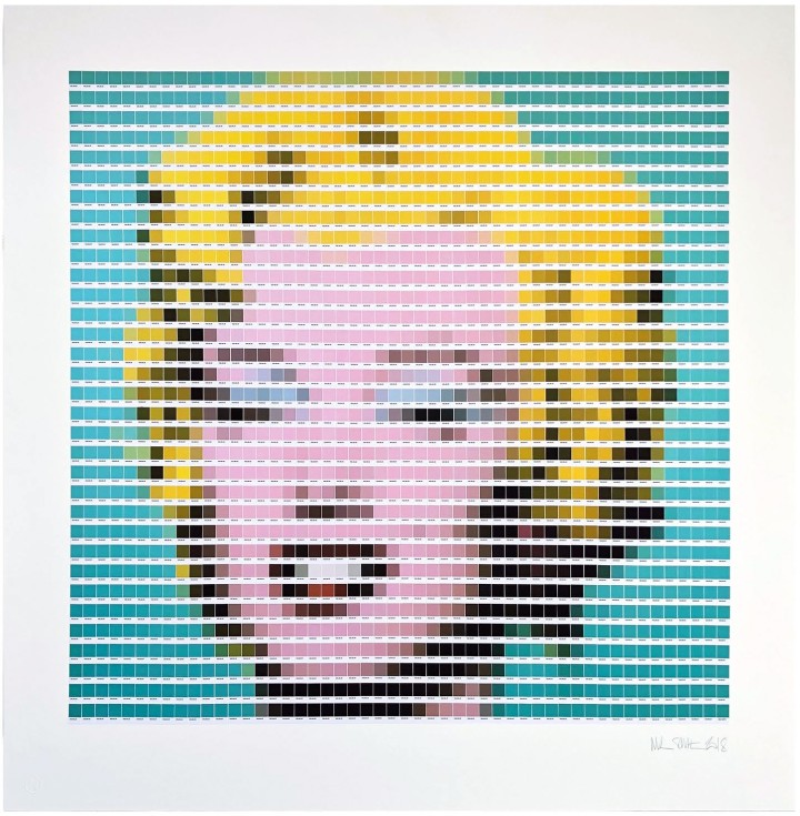 <span class="artist"><strong>Nick Smith</strong></span>, <span class="title"><em>Warhol - Turquoise Marilyn</em>, 2018</span>