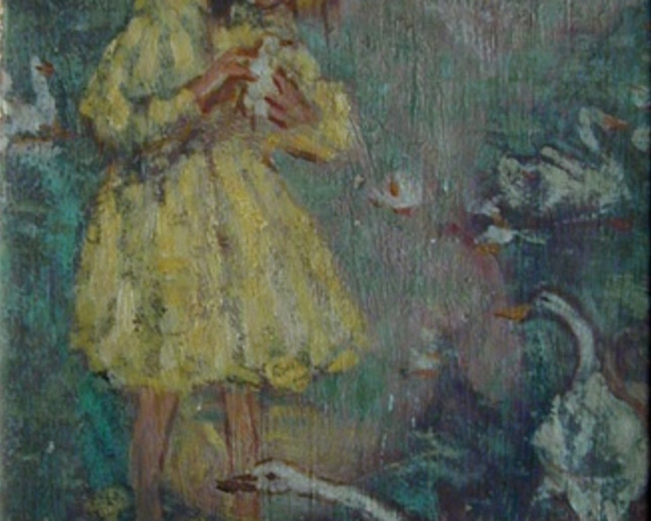 A Play of Color in Emily Coonan’s Whimsical "Duck Pond" (c. 1910)