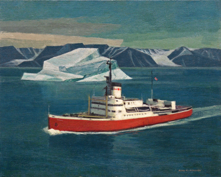 Painting by Toronto artist Alan Collier is Souvenir of 1972 Arctic Voyage