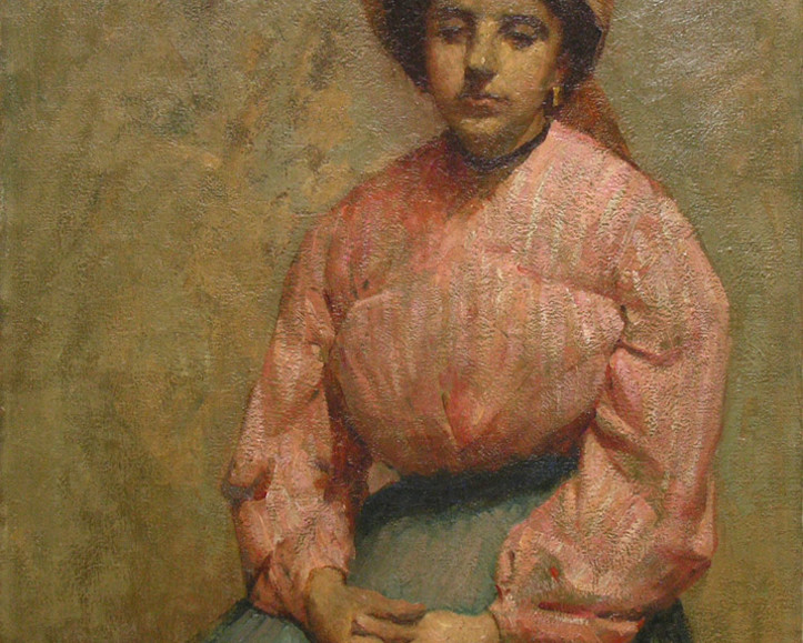 Rare Emily Coonan painting likely self-portrait