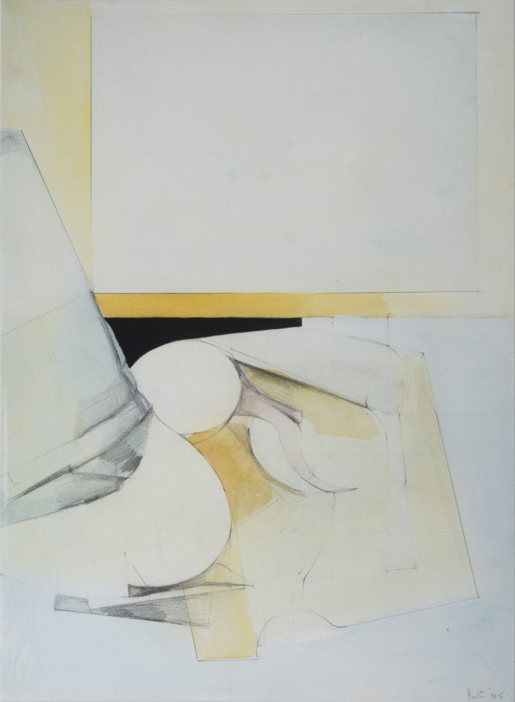 Adrian Heath  (Untitled), 1985  Pencil, ink and watercolour on paper  76 x 55 cm