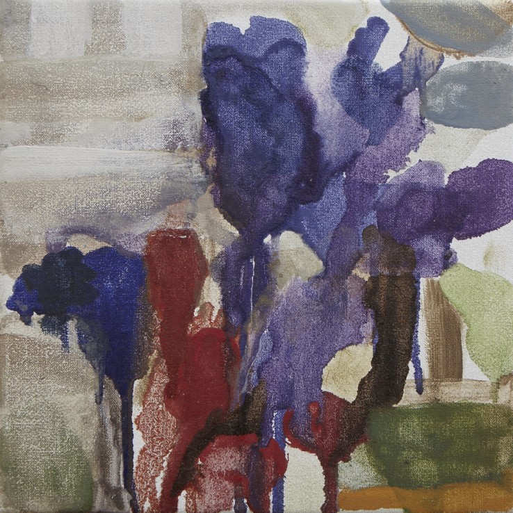 Sarah Armstrong-Jones  Garden, West Sussex, 2015  Oil on canvas  20 x 20 cm