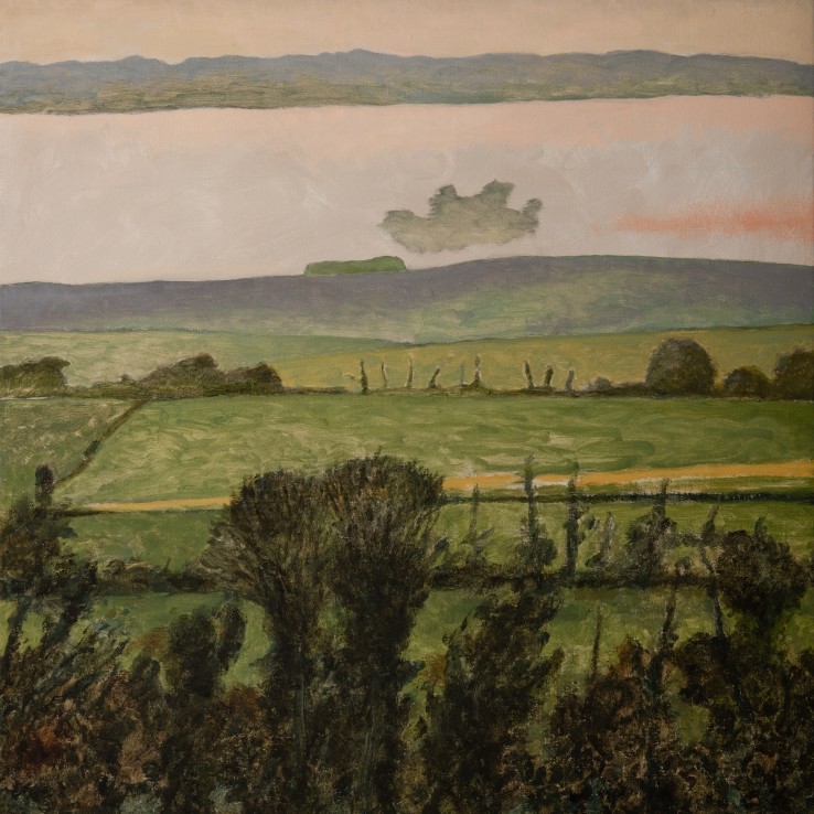 Vale of Pewsey, 2019  Oil on canvas  51 x 51 cm