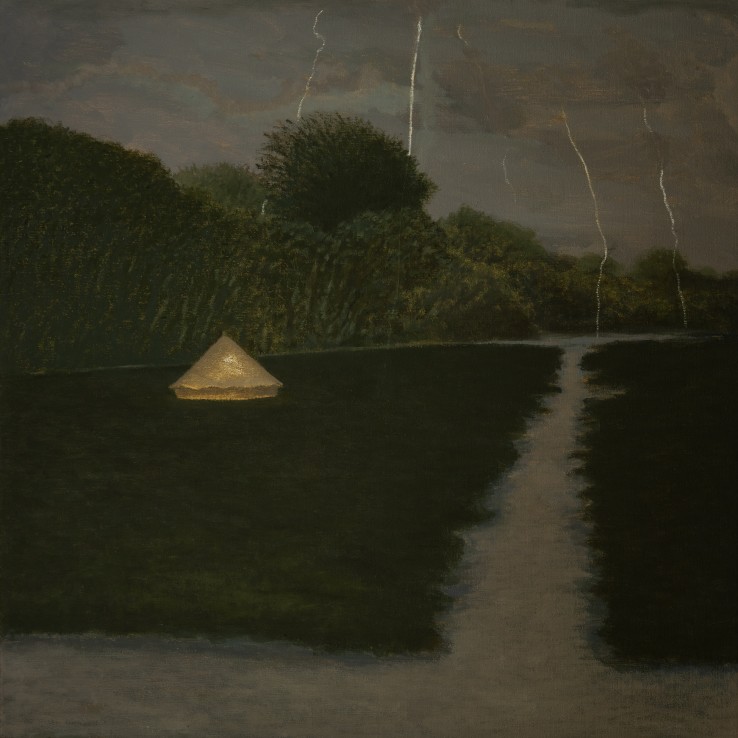 Water Meadows II, 2015  Oil on canvas  61 x 61 cm