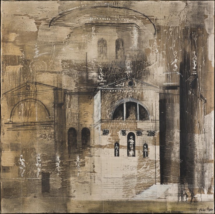 John Piper  The Salute, Venice, 1959  Oil on canvas  122 x 122 cm  Signed lower right