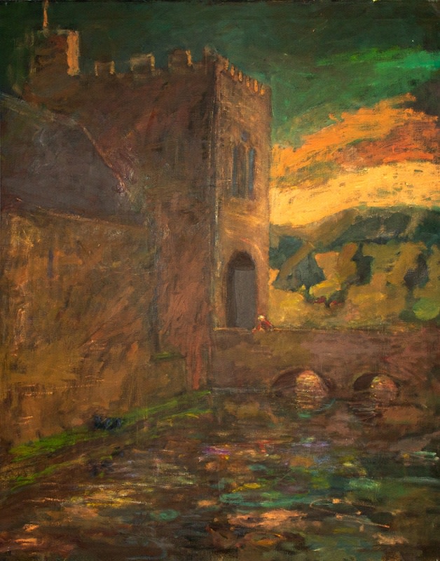 Susannah Fiennes  Gatehouse, 2011  Oil on canvas  112 x 86 cm