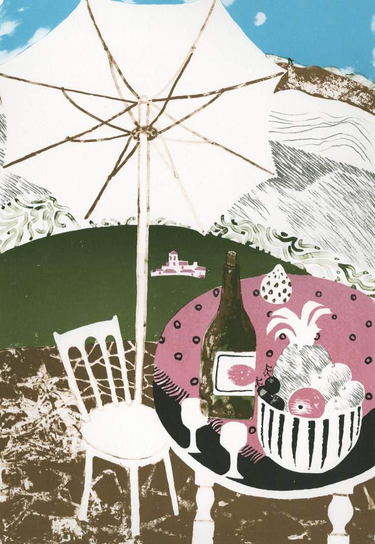Mary Fedden  Picnic, 1999  Lithograph  58 x 39 cm  From the edition of 75 impressions  Signed and numbered