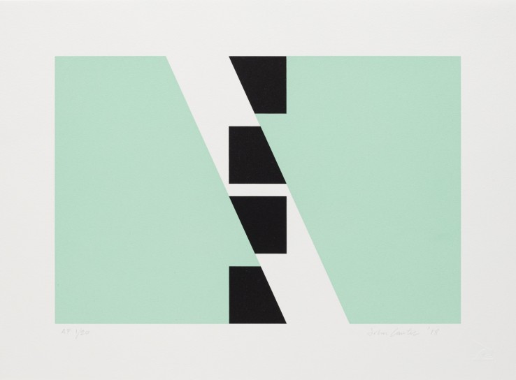 Identical Shapes: Green, 2018  Screenprint  30 x 40 cm  Edition of 50 impressions