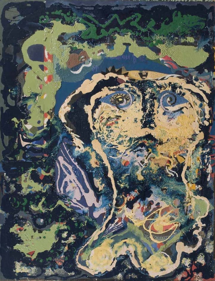Eileen Agar RA  Portrait, 1949 (c.)  Oil on board  91 x 68 cm  Signed lower right; signed, dated and titled verso
