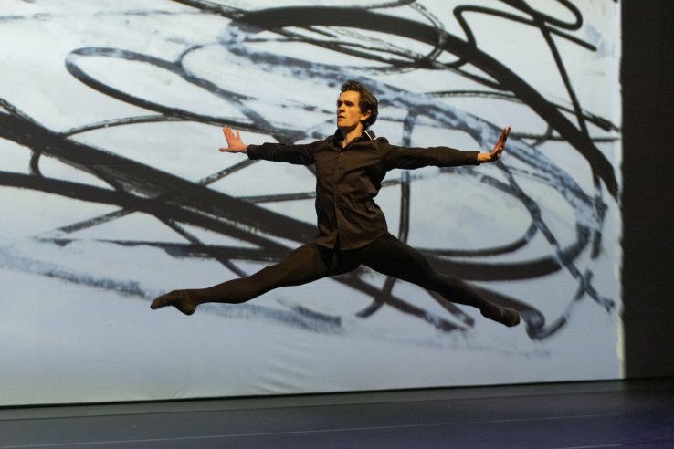 William Bracewell performing, with backdrop by Armstrong-Jones ©The Frederick Ashton Foundation photograph by Andrej Uspenski