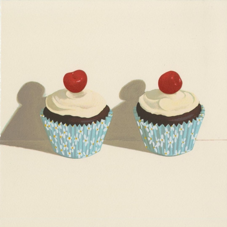Catherine Kurtz, A Tasty Pair, 2010, Screenprint, 35.5 x 35.5cm, Edition of 30