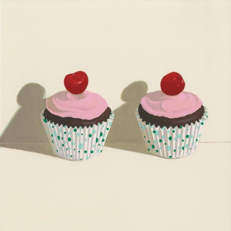 Catherine Kurtz, A Tasty Pair II, 2010, Screenprint, 35.5 x 35.5cm, Edition of 30