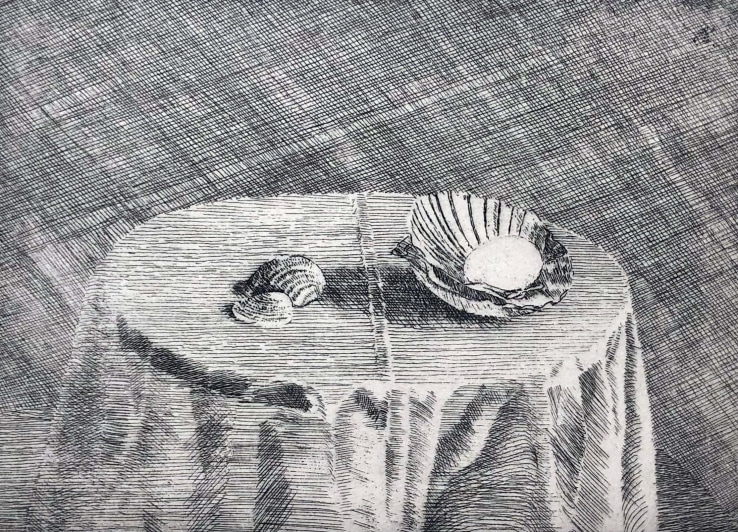 David Tindle RA, Shells, 1996, Etching, 12.4 x 16.8cm, Edition of 75