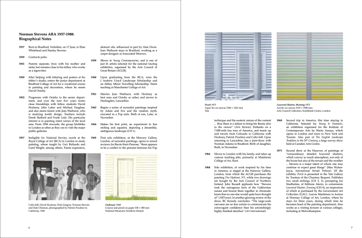 Michael Healey & John Crossley, 'Norman Stevens: The Complete Prints', The Redfern Gallery, 2022, pp. 6-7