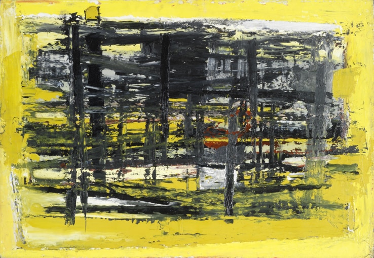 Paul Feiler January - Yellow and Black 1957 Private collection