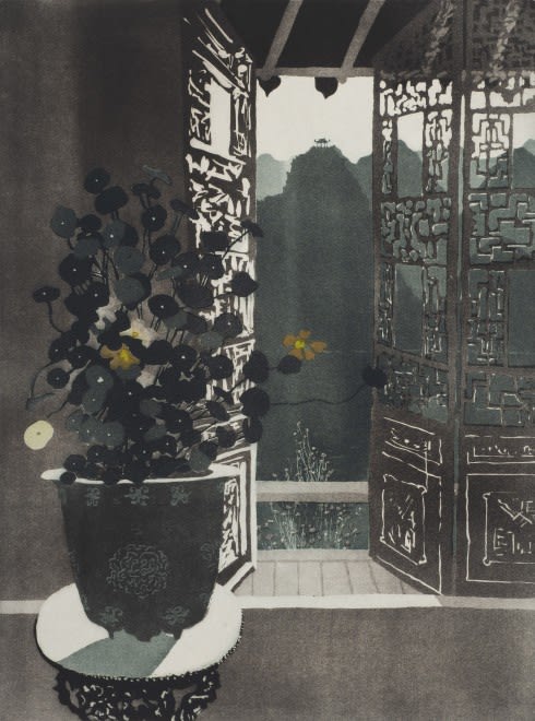 Patrick Procktor's Nasturtiums, from The China Series of aquatints