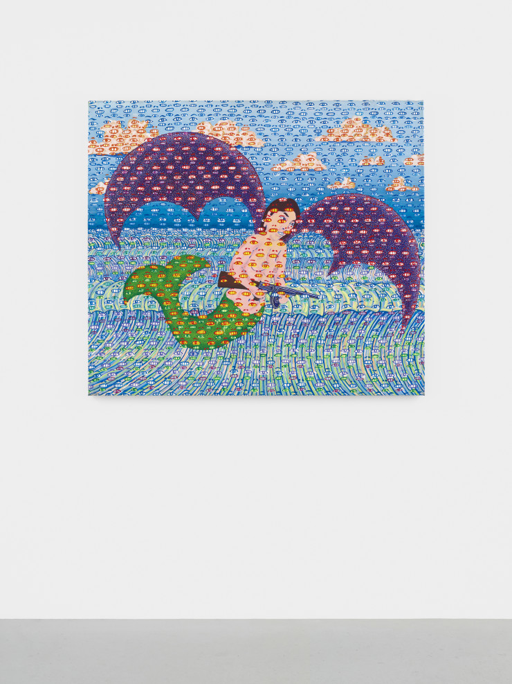 Tom Schneider, Winged Mermaid With Machine Gun, 2005