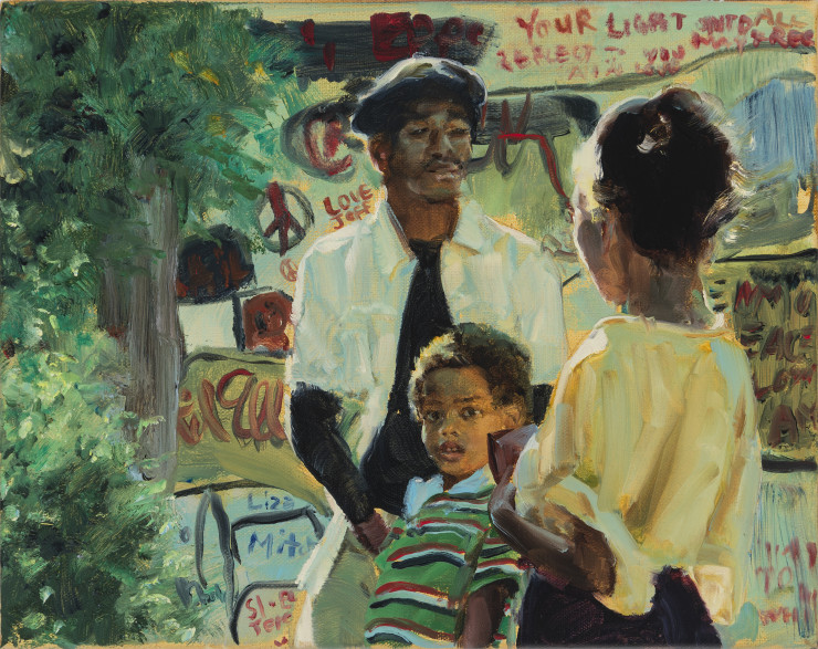 Jenna Gribbon, graffiti-covered walls as beautiful as paintings, 2021