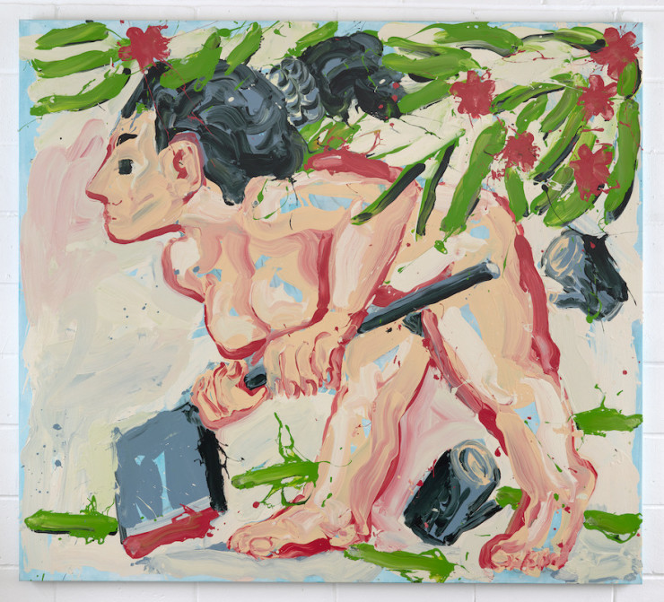 David Surman, Cutting Rhodorendrons, 2020