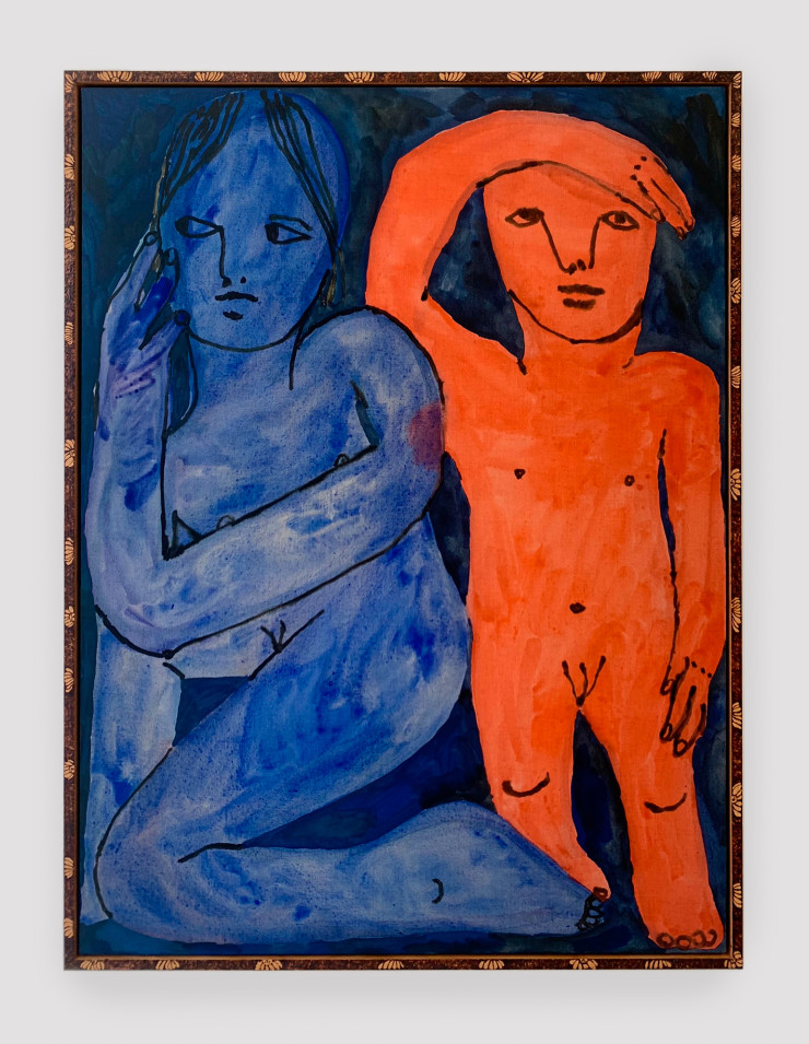 Emma Kohlmann, Distracted red and blue couple, 2021