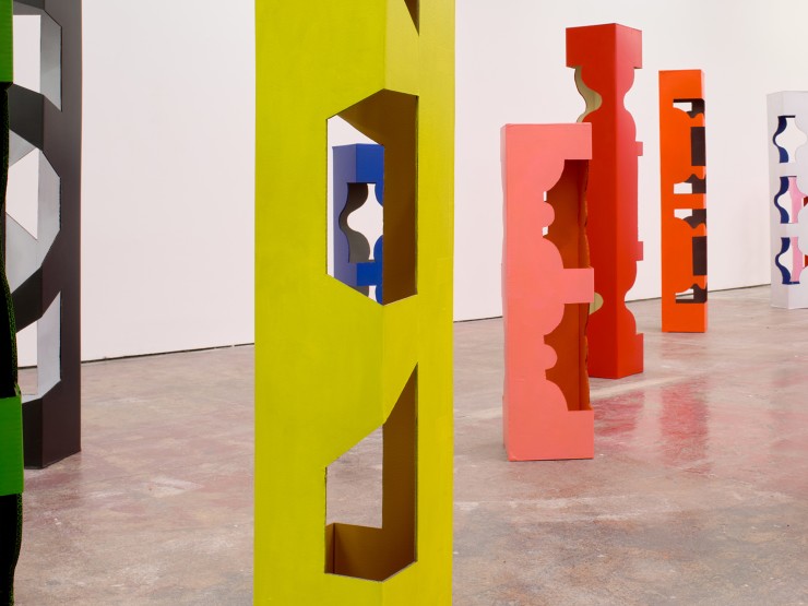 HIGH FOLLY, 2020/21 22 reconfigurable sculptures cardboard, paper tape, raw pigment and acrylic medium