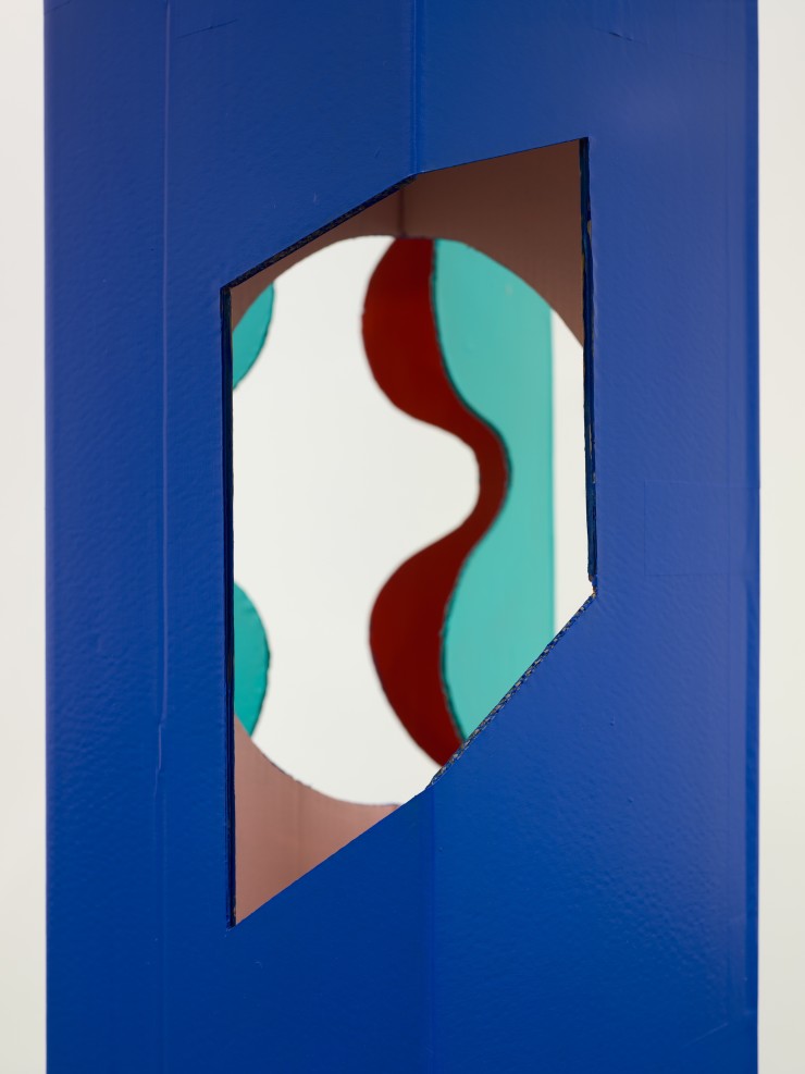 HIGH FOLLY, 2020/21 (detail) 22 reconfigurable sculptures cardboard, paper tape, raw pigment and acrylic medium